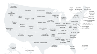 Map: Every State's Most Distinct Thanksgiving Recipe